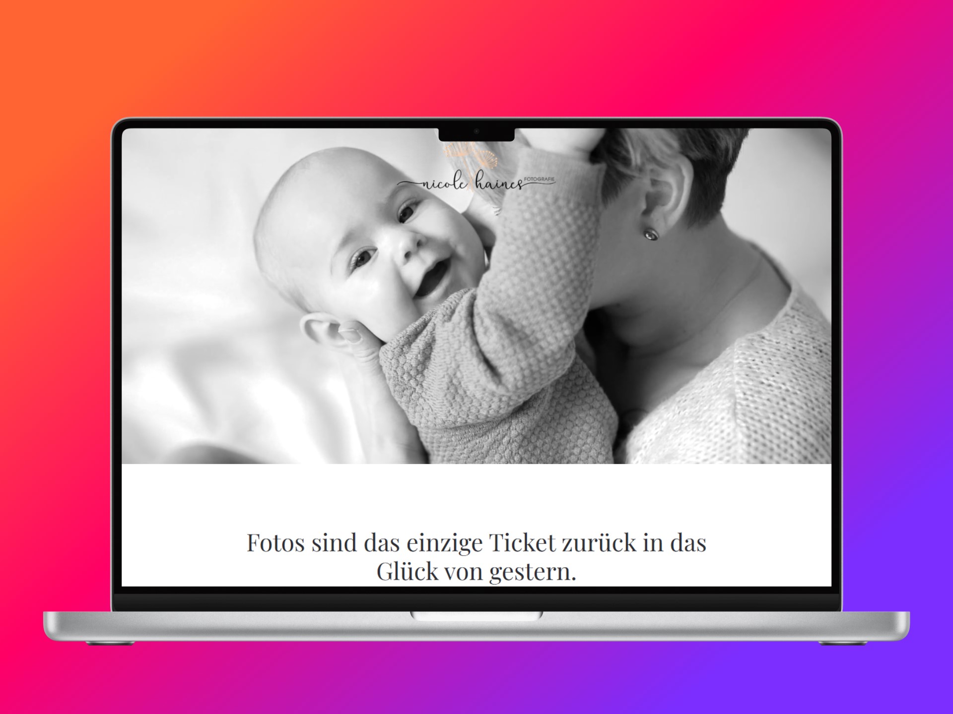 Webseite für Fotografin Nicole Haines