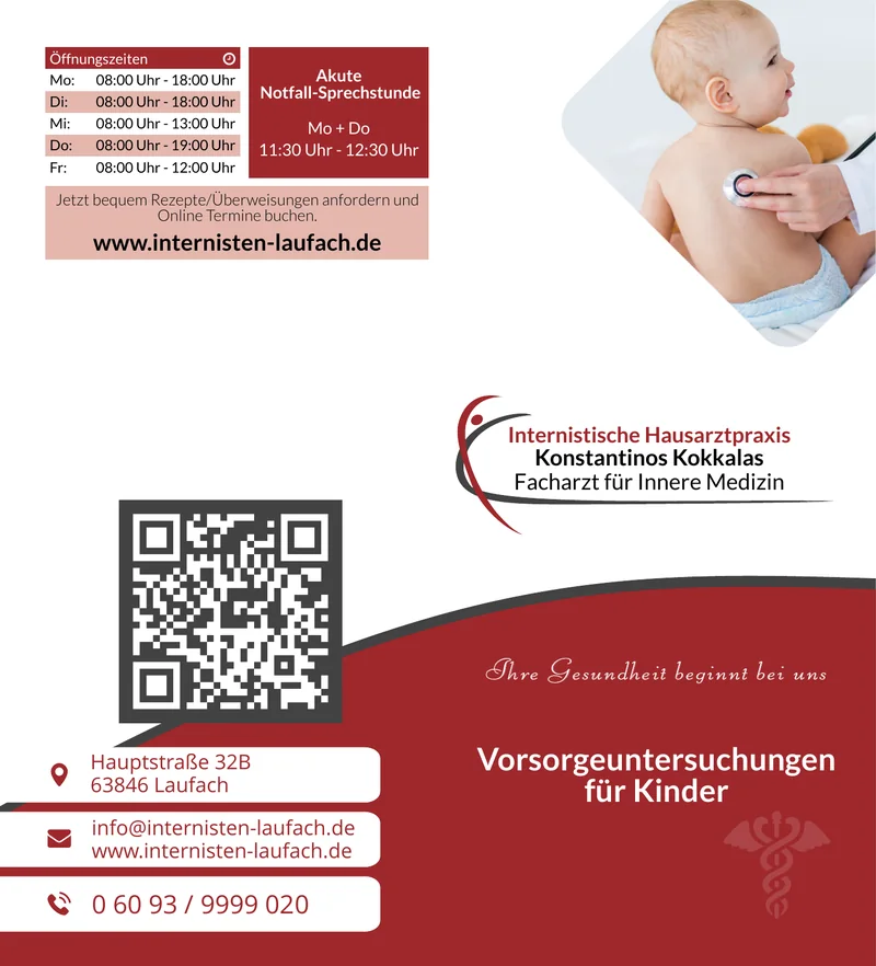 Patient information flyer for Kokkalas medical practice
