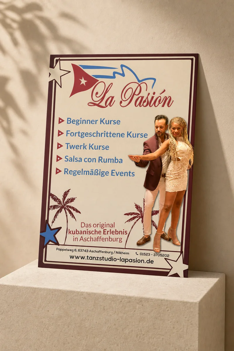 La Pasión dance studio: Flyer · Print