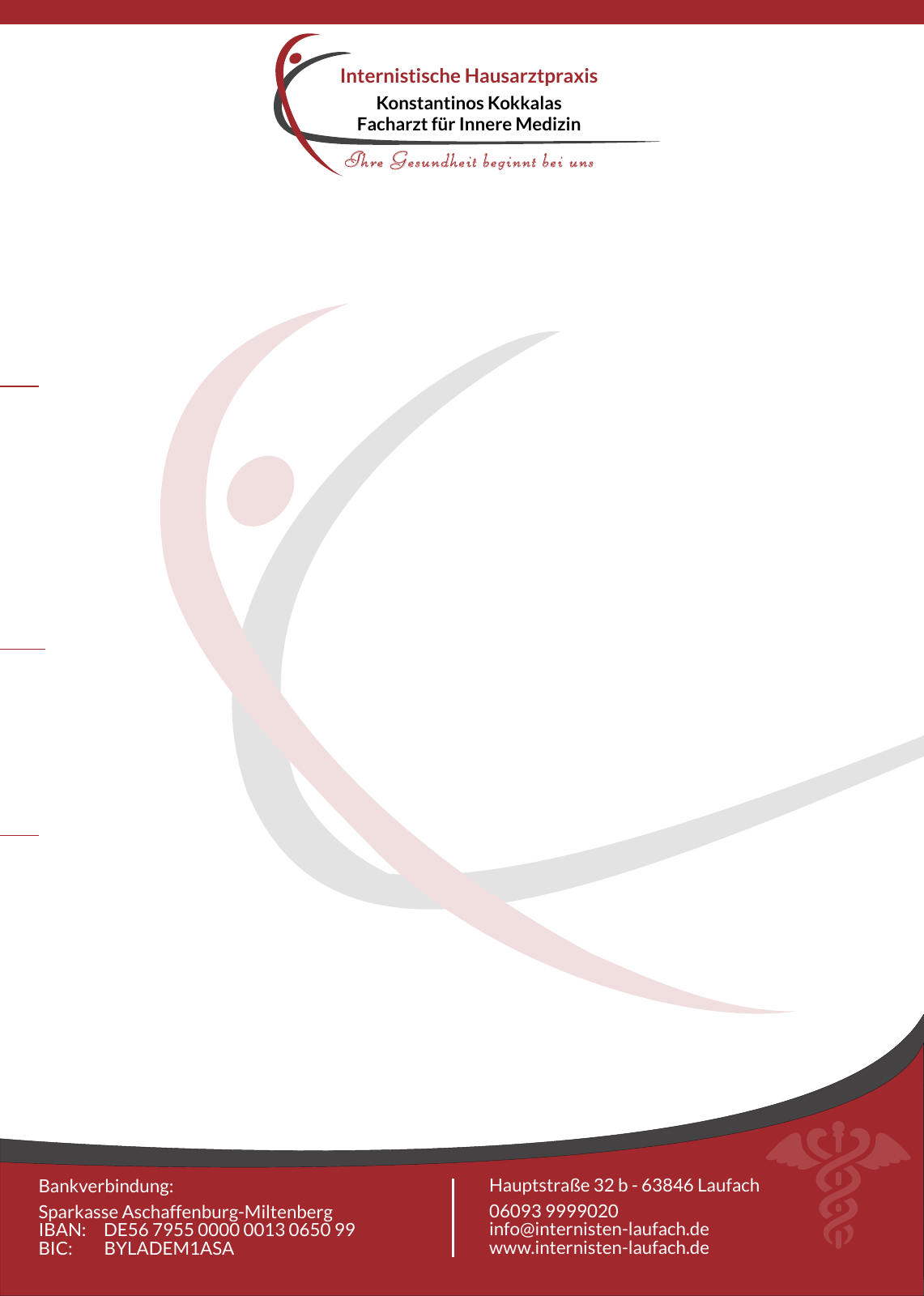 Letterhead for Kokkalas medical practice