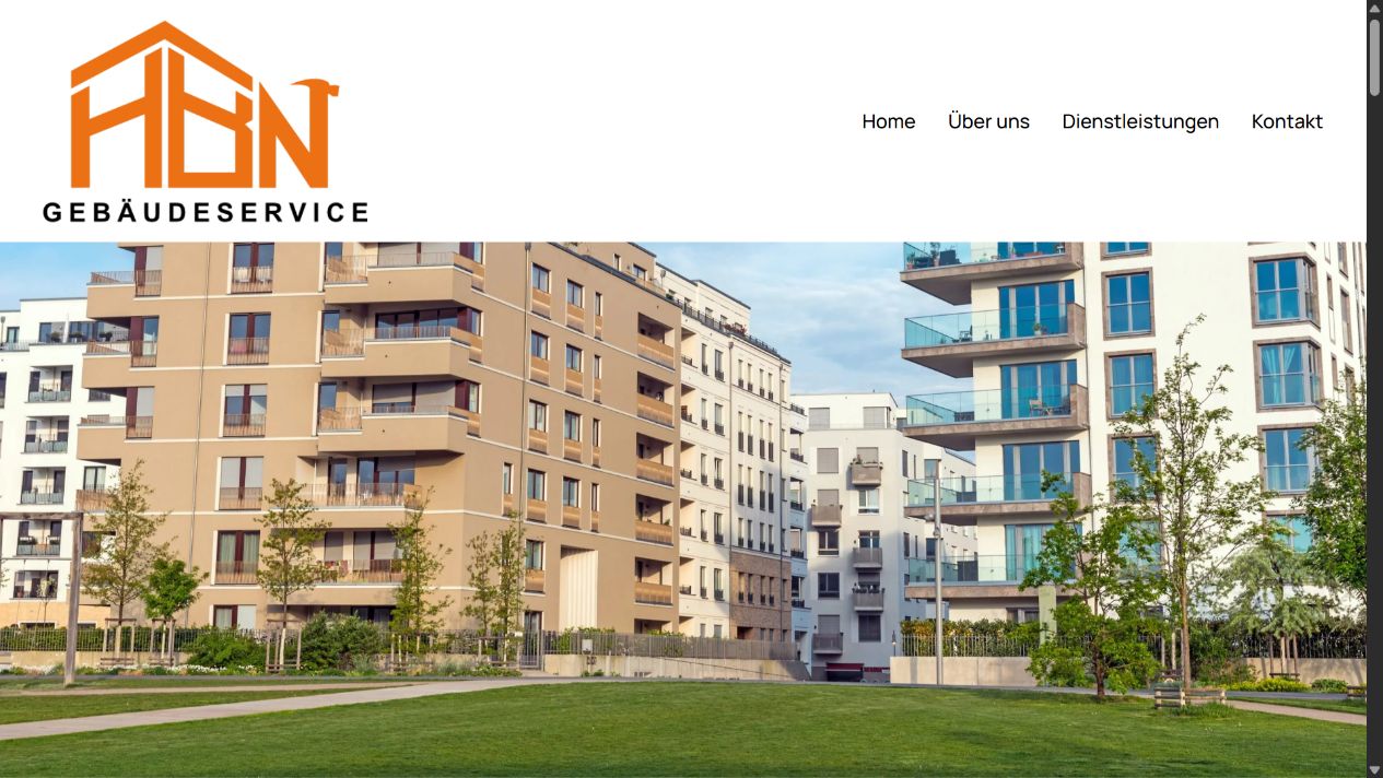 Website for ABN Dienstleistungen