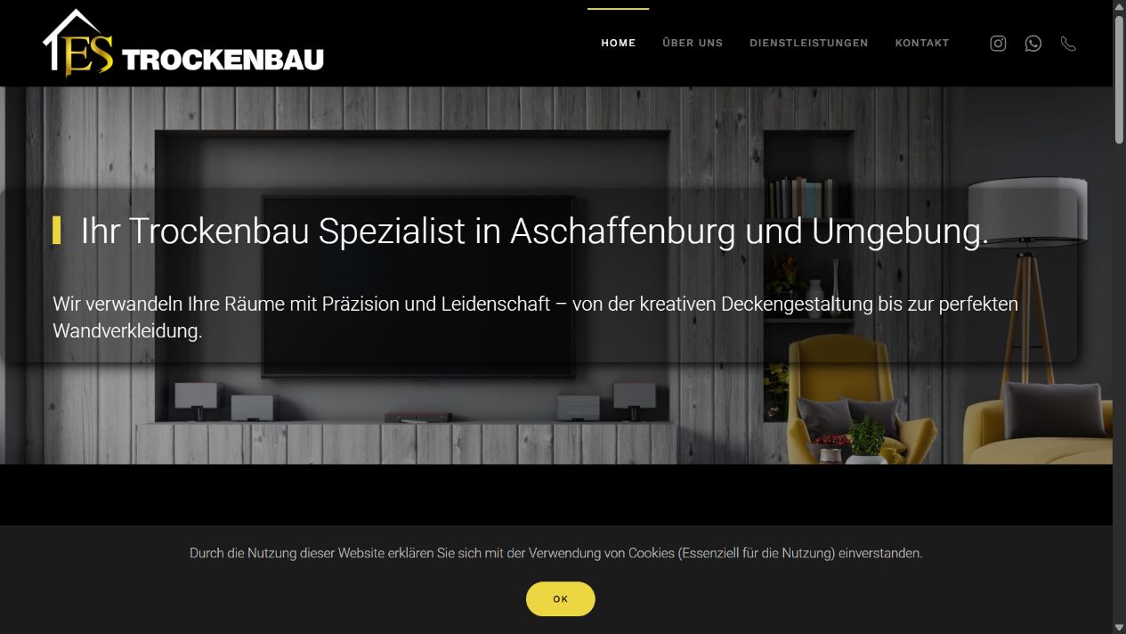 Website for ES Trockenbau