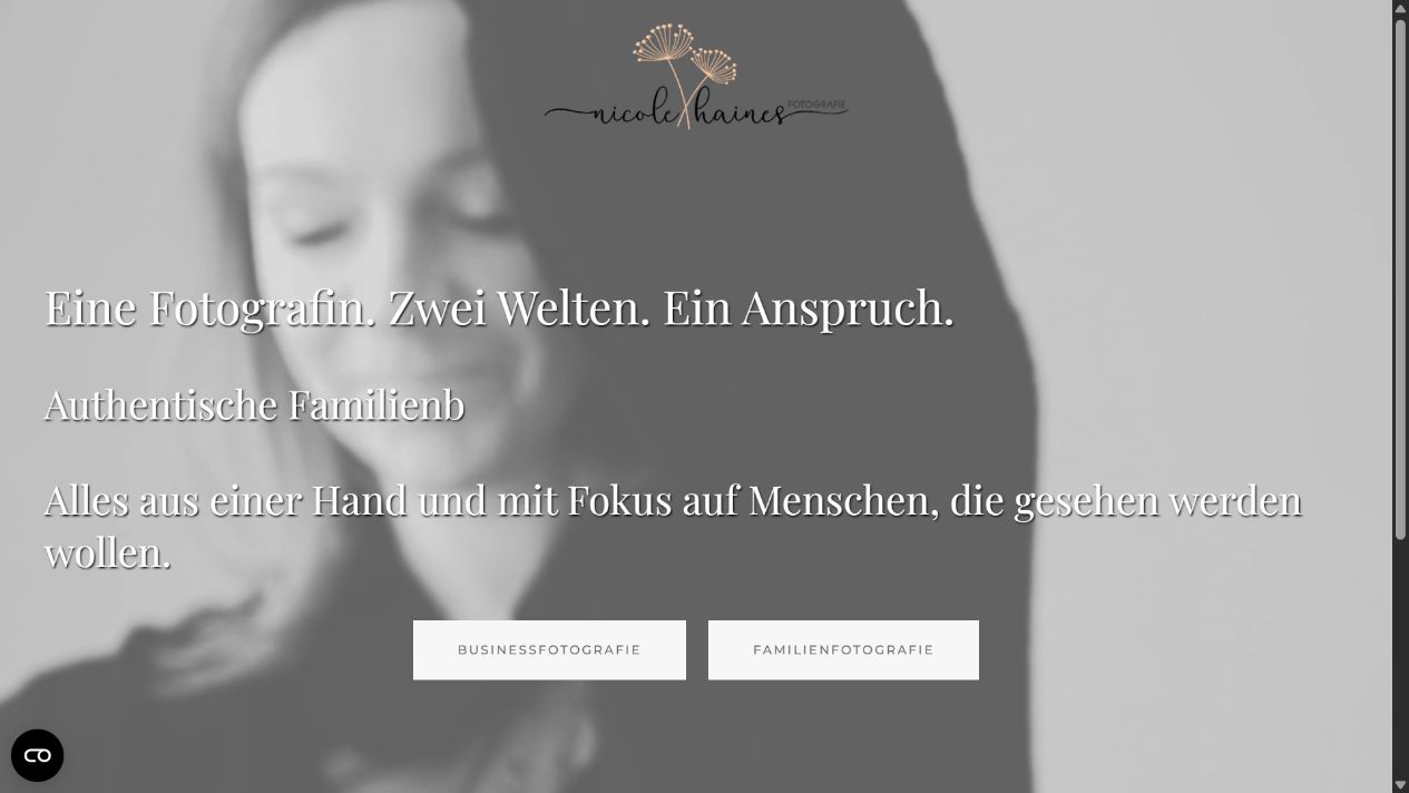 Website for Nicole Haines Photography